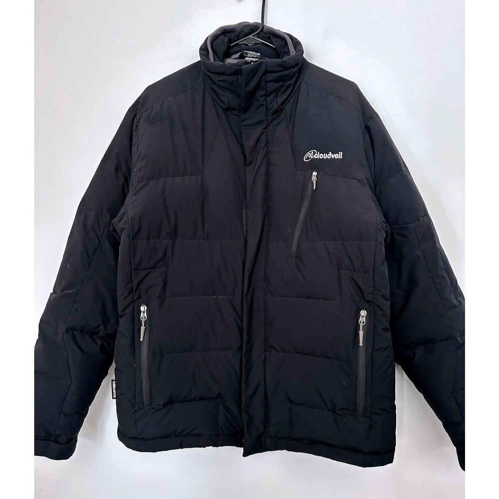 Cloudveil Puffer Jacket Black Medium Mens Windstopper Goose Down